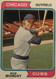 1974 Topps Baseball Cards      295     Rick Monday